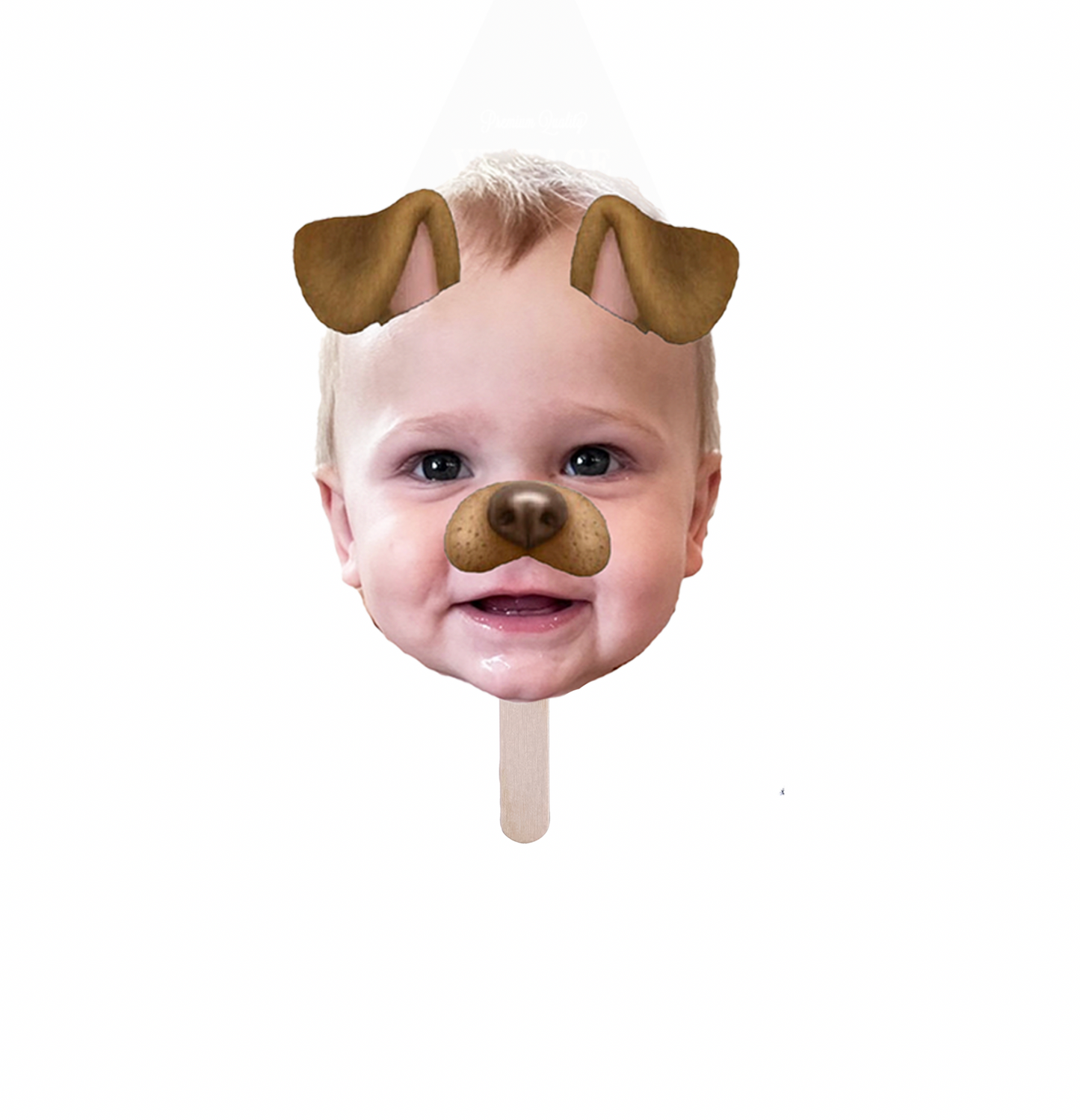 Personalized Dog Ears Party Hat Face Stick