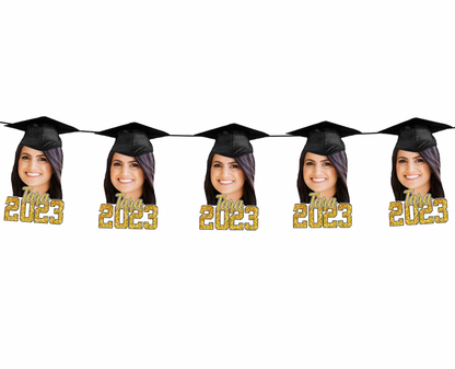 Personalized Graduation Hat Face Banner