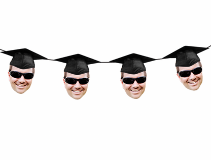 Personalized Graduation Hat Face Banner