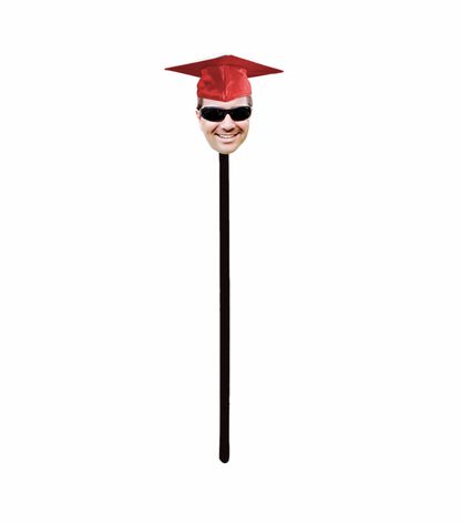 Personalized Graduation Hat Face Swizzle Stir Sticks