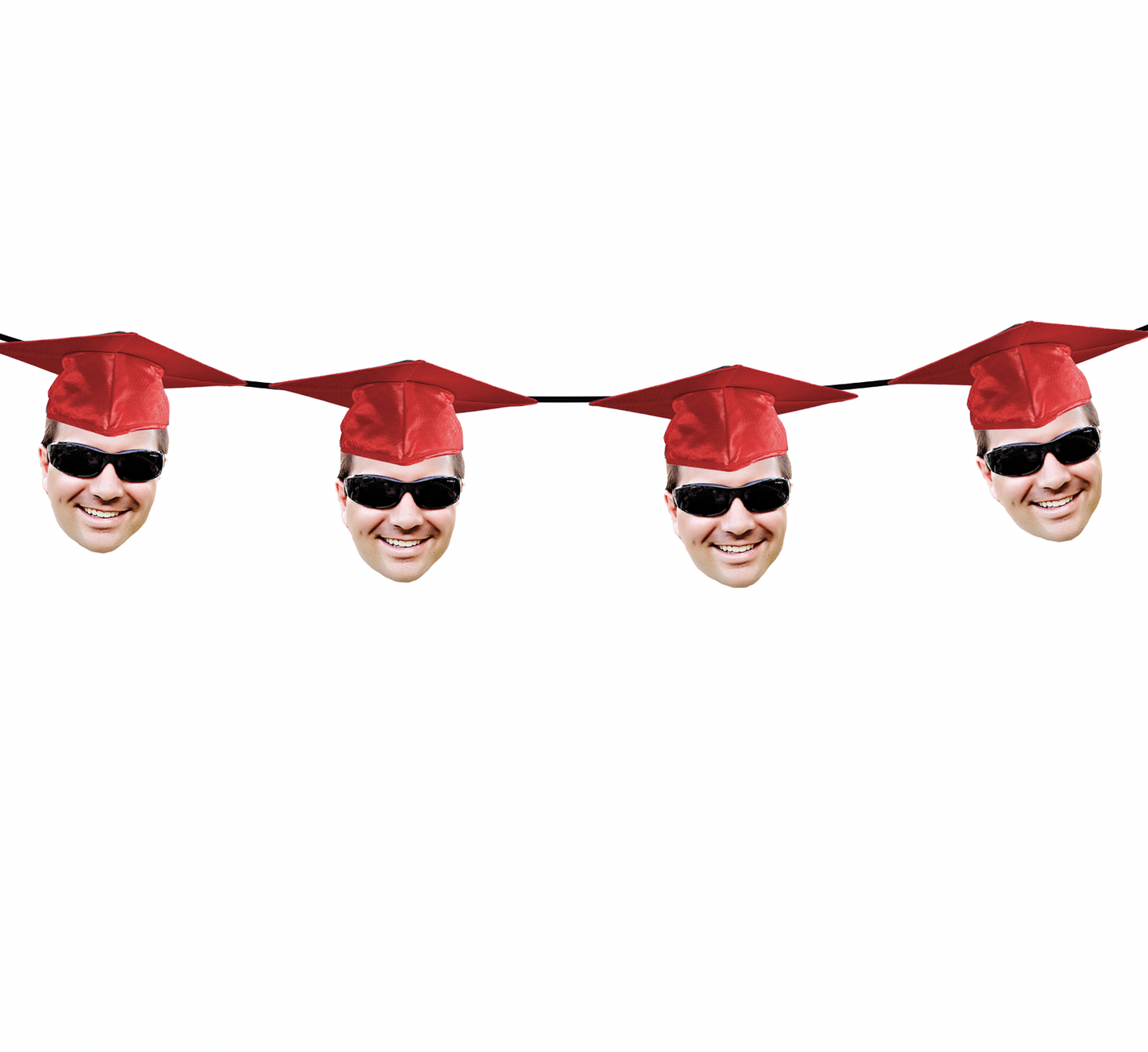 Personalized Graduation Hat Face Banner