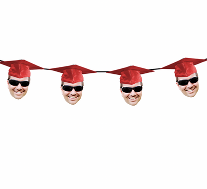 Personalized Graduation Hat Face Banner