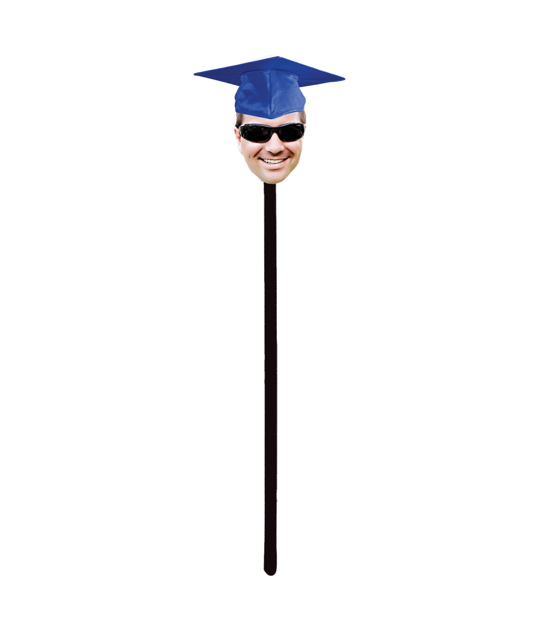 Personalized Graduation Hat Face Swizzle Stir Sticks