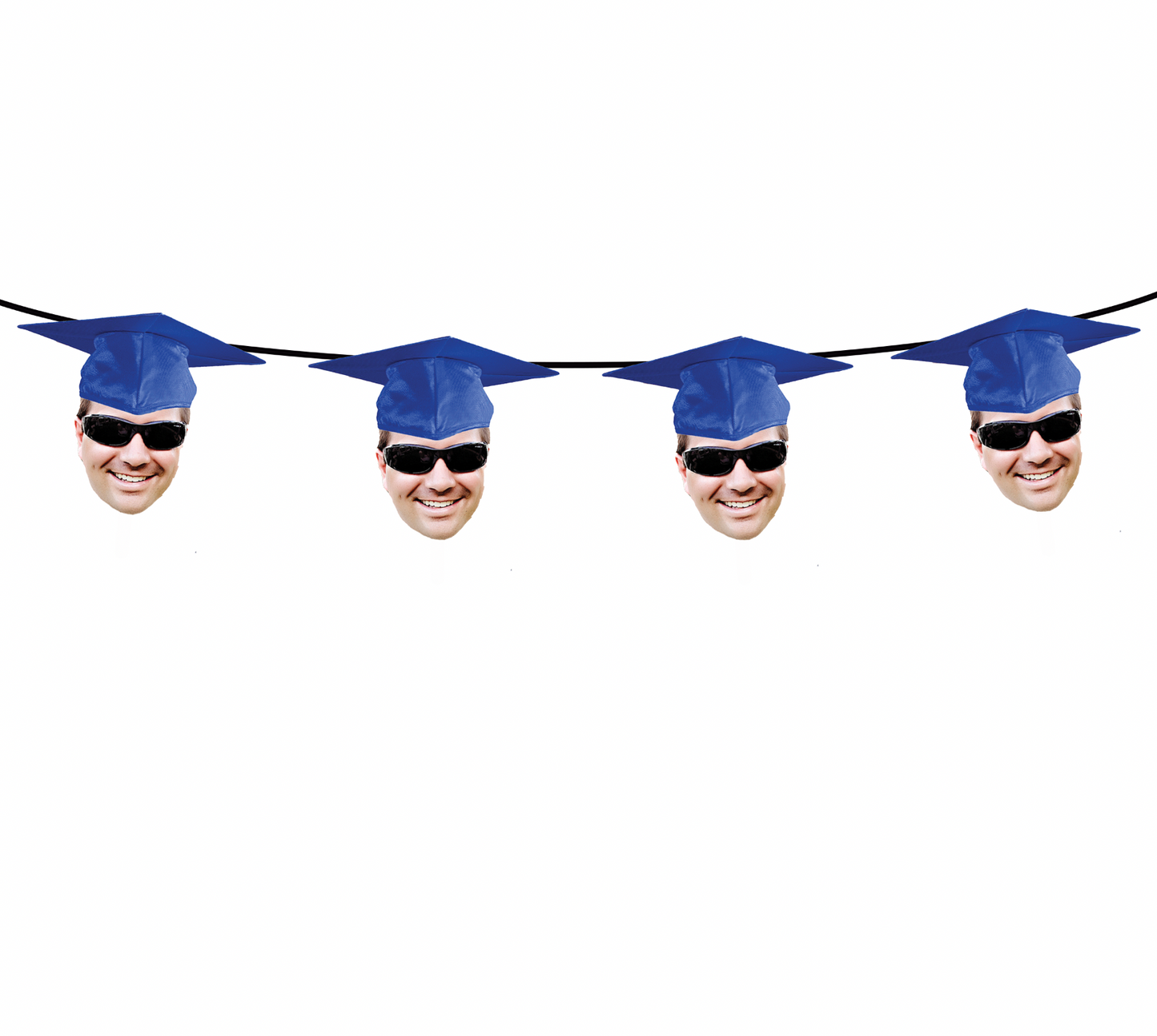 Personalized Graduation Hat Face Banner