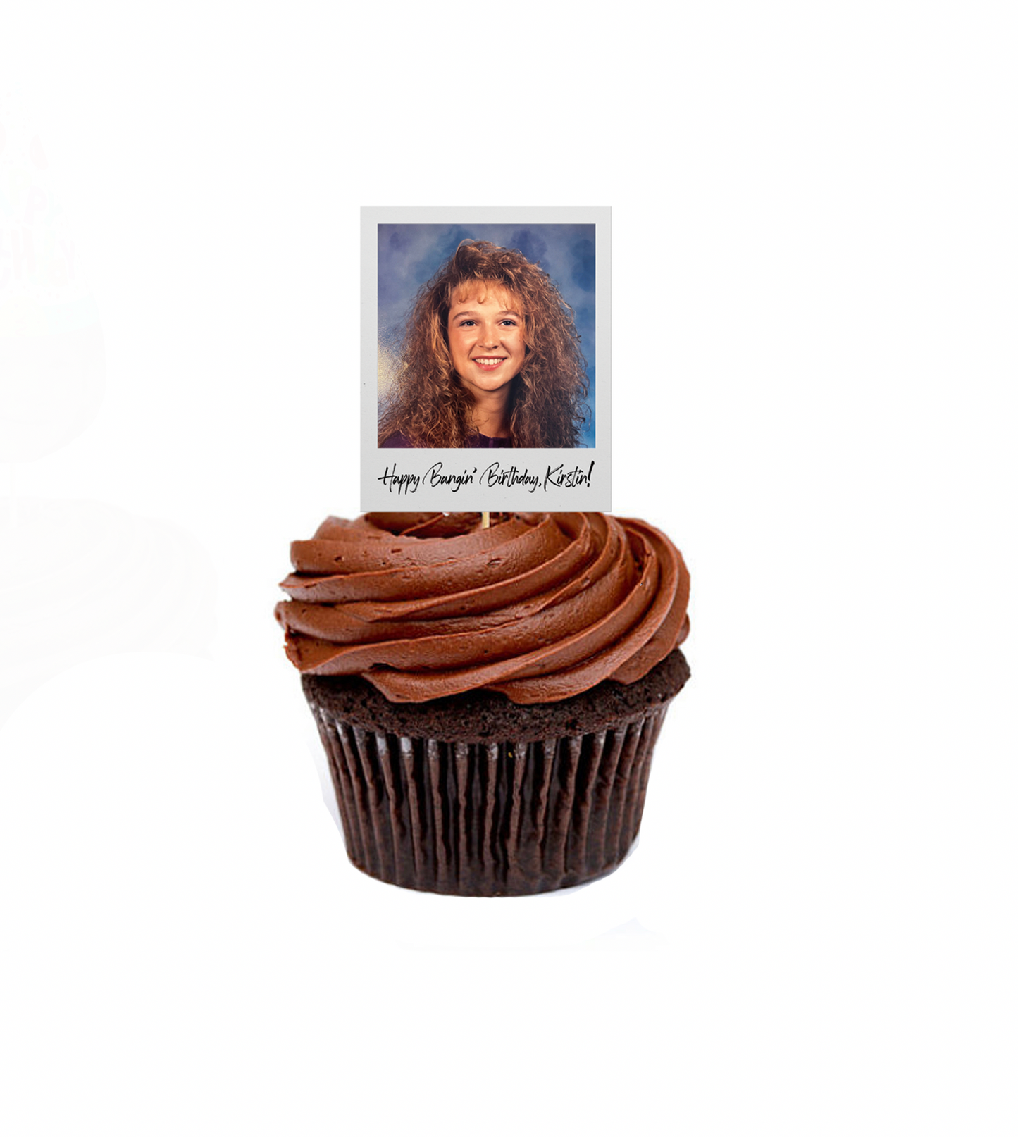 Personalized Photo Frame Cupcake Toppers