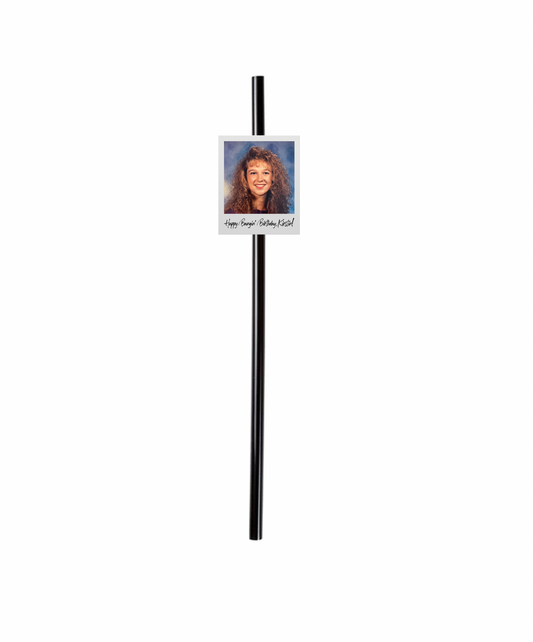 Personalized Photo Frame Party Hat Face Straws