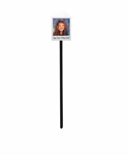 Personalized Photo Frame Party Hat Face Swizzle Stir Sticks